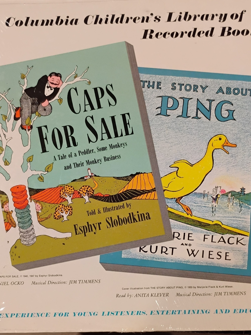 Caps For Sale And The Story About Ping 1969 No Record Sleeve